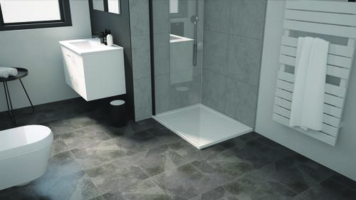 Receveur de Douche Résine de Synthèse Spirit blanc 70x90